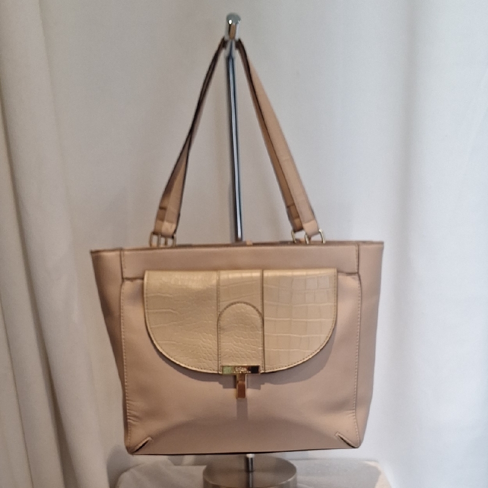 Trina Trina Turk Beige Shoulder Bag
